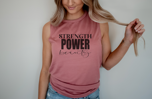 Strength Power Beauty Muscle Tank