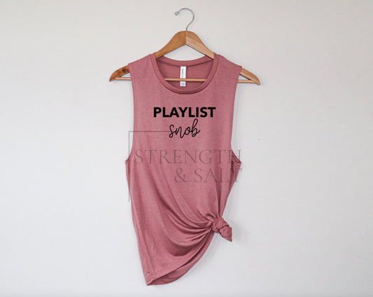 Playlist Snob Muscle Tank